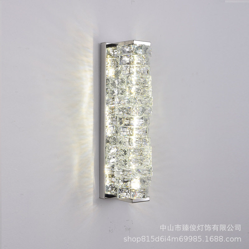 2023轻奢水晶LED壁灯客厅卧室