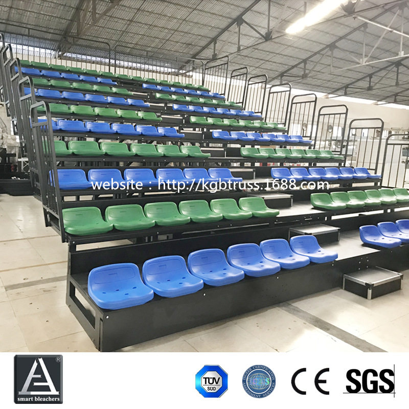 体育馆手动伸缩低靠背看台座椅