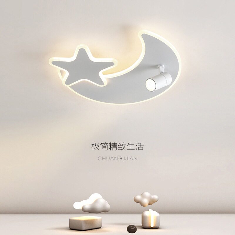 儿童北欧月亮星LED吸顶灯