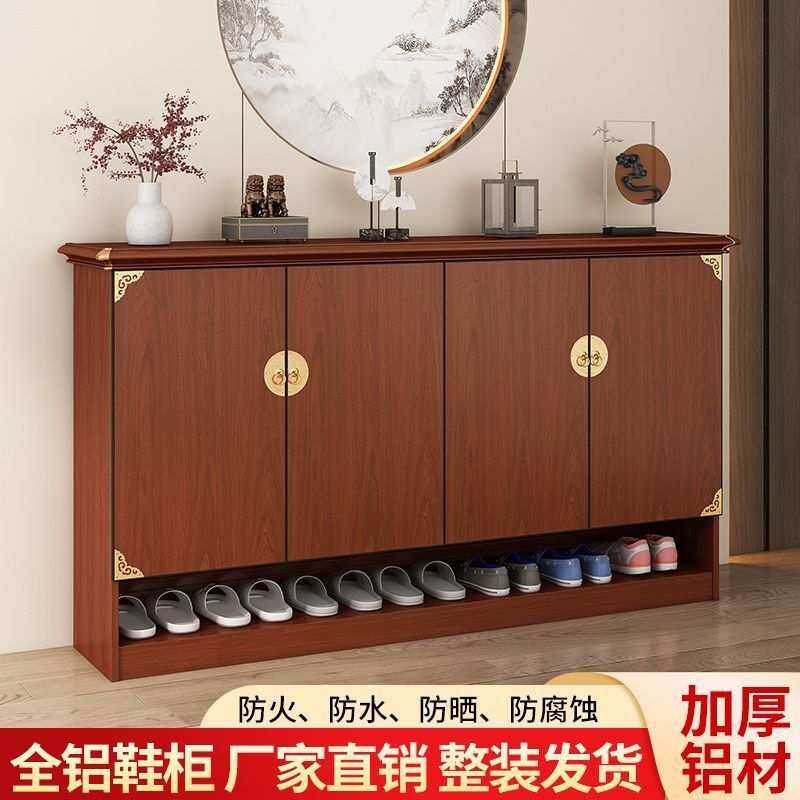 全铝合金鞋柜家用室外阳台防水防晒现做鞋柜铝合金新款多层玄关柜
