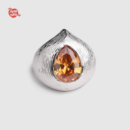 万妮达同款PDR PESCA系列新款高级感熟透的桃子戒指女原创设计