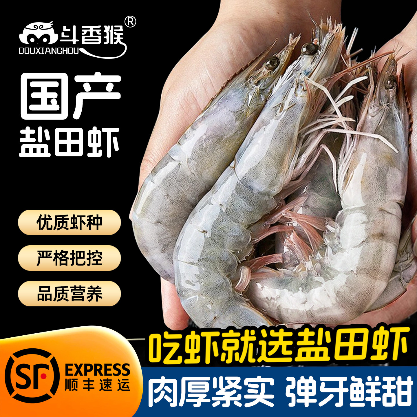 渤海湾鲜活盐田大虾活冻海鲜南美对虾气冻大号3斤孕妇儿童海虾鲜