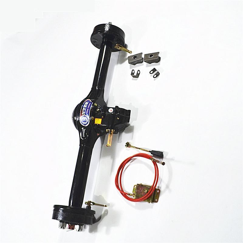 电动三轮车一体后桥总成160鼓刹E变档差速齿轮箱5孔电机爬坡