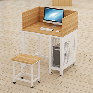 学校电脑桌单f人双人机房微机室培训值班辅导班级驾校考试凳子订