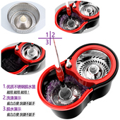 拖把旋转式 免手洗拖地o墩布桶自动脱水甩干神器家用托把带地拖布