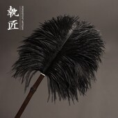 加长孔雀毛驼鸟毛除尘掸子扫灰家用E静电鸡毛掸子掸灰神器真羽手
