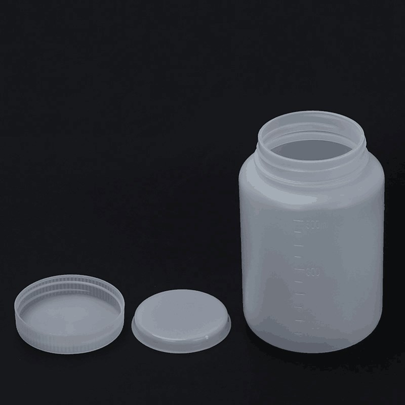 500毫升塑料瓶加厚大口广口瓶试剂粉末土样瓶50个包Y邮分装留样瓶