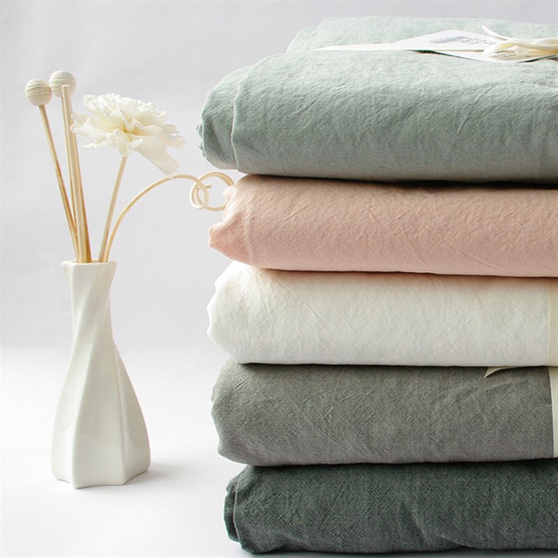 [床单 床笠 被单 床套 床u罩]单件 全棉色织水洗棉双单人纯棉ins