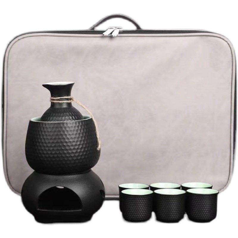 温酒器 烫酒壶 家用 半斤 老式 C陶瓷 黑陶 酒杯分酒套装 白酒具,餐饮具,白酒杯,淘宝优惠券,粉丝福利购,淘宝优惠卷