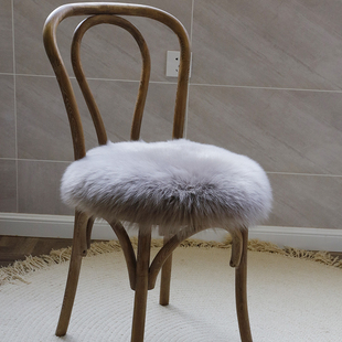 小沙羊毛坐垫圆形办公椅s垫羊毛皮沙发垫圆凳子坐垫纯羊毛垫毛地