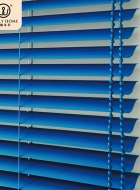 克莱因蓝防水防窥高闭合PVCC防水百叶浴室卫生间办公室百叶