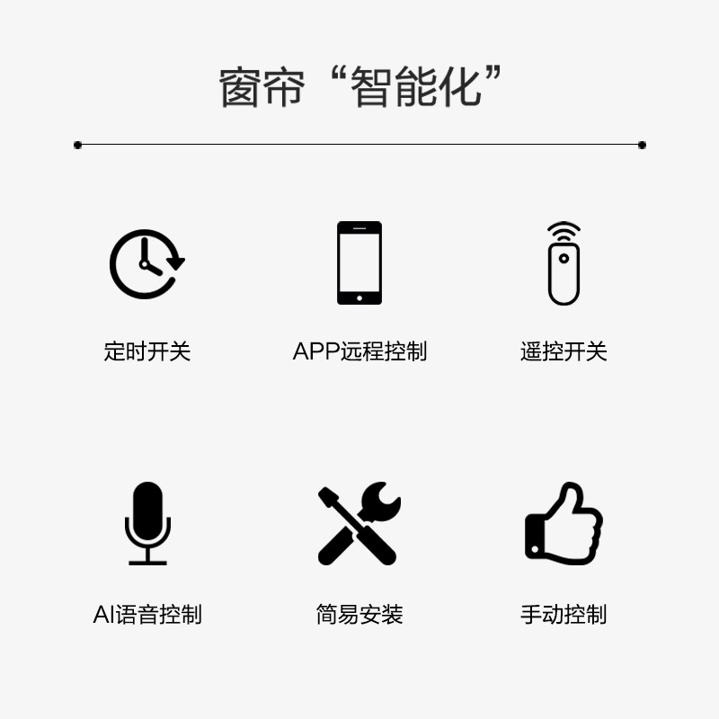 智能电动窗帘改装自动窗帘机器人B免轨道安装手机遥控控制窗帘助