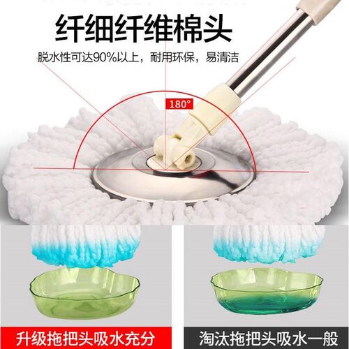 加厚拖把旋转拖n把桶懒人好拖家用免手洗拖地桶墩布