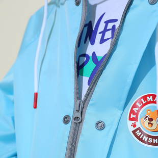 小学生雨衣儿童上学专用男童带z书包位长款初中雨披大童防雨服女