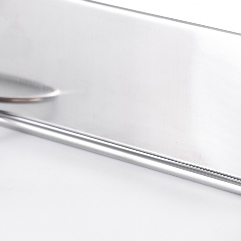 304不锈钢四方盘带盖托盘 正方形F蒸糕盘凉皮盘糕盘直角方盘方盒