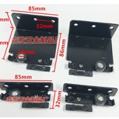 衣柜P外挂轮 外吊轮柜门移门轮 滑轮轨黑色 衣柜趟门轮 重型吊挂式