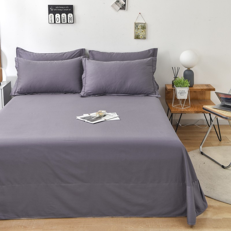 纯色床单定做2x2.2x2.3/2.5x2.7x3/3.5/4m全棉T加大炕单榻榻米被