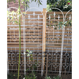 包邮铁制欧式铁艺 花架屏风 爬藤架D 铁线莲 花幕花插片支架户外