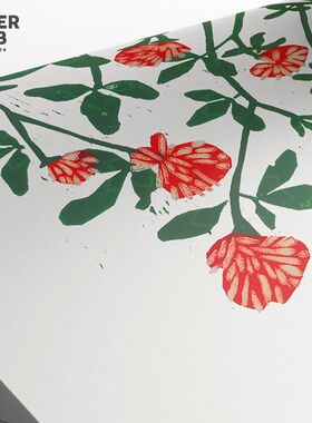 德国艺术家海报超美幸运小花装饰画ins超细框P金属客厅沙发壁画挂