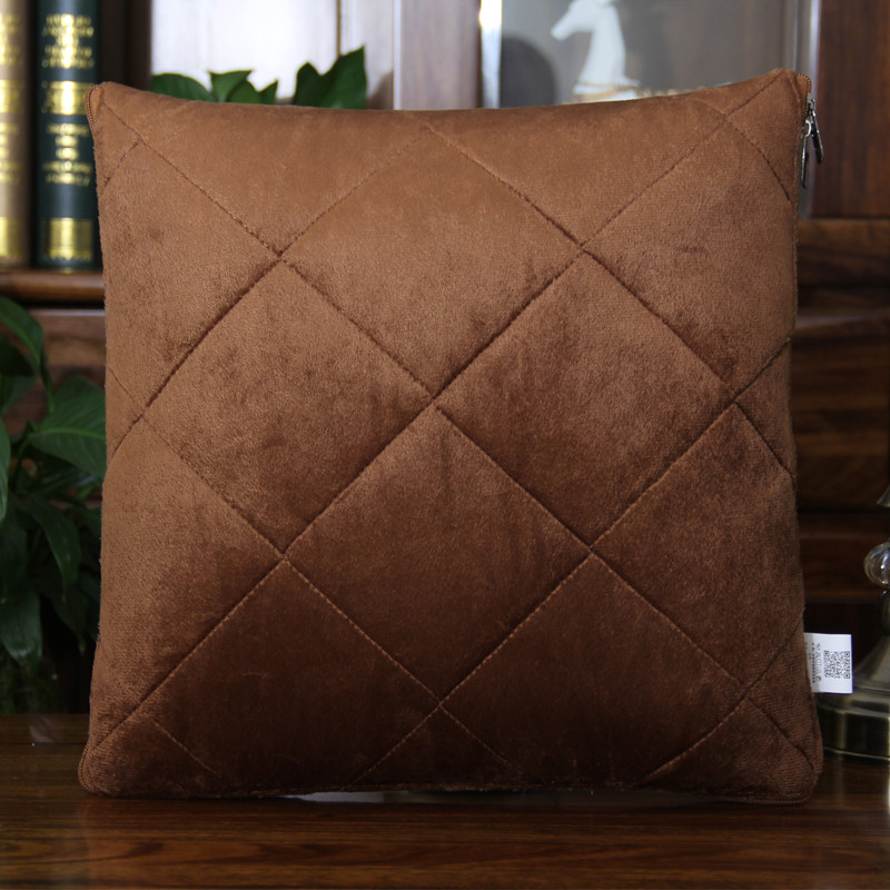 抱枕被子两用加厚纯色抱枕汽车空调被靠垫办公室午V睡毛毯子靠枕,居家布艺,抱枕被,淘宝优惠券,粉丝福利购,淘宝优惠卷