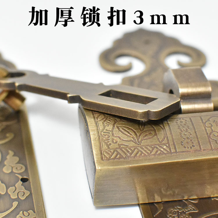 纯铜拉手中式仿古大门拉环柜门把E手复古全铜门栓搭扣长条挂锁扣,基础建材,小拉手,淘宝优惠券,粉丝福利购,淘宝优惠卷