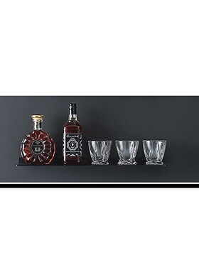 欧式轻奢b家居样板间酒柜摆件假洋酒仿真红酒香槟酒杯装饰托盘道