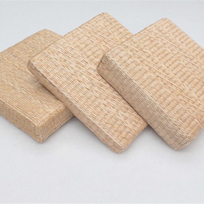 传统工艺b手工蒲草编织加厚方形汽车坐垫榻榻米坐垫椅子垫子打坐