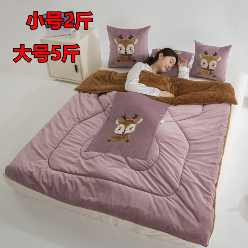 超重加厚抱枕被子两用车载靠垫枕头被办I公室沙发午休可折叠空调,居家布艺,抱枕被,淘宝优惠券,粉丝福利购,淘宝优惠卷