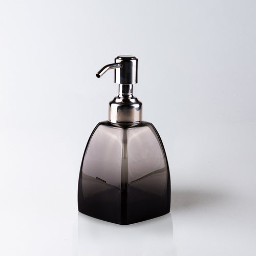 酒店黑水晶玻璃卫浴套装 皂液瓶 皂E碟 浴盐罐 花瓶 烟灰缸 水杯