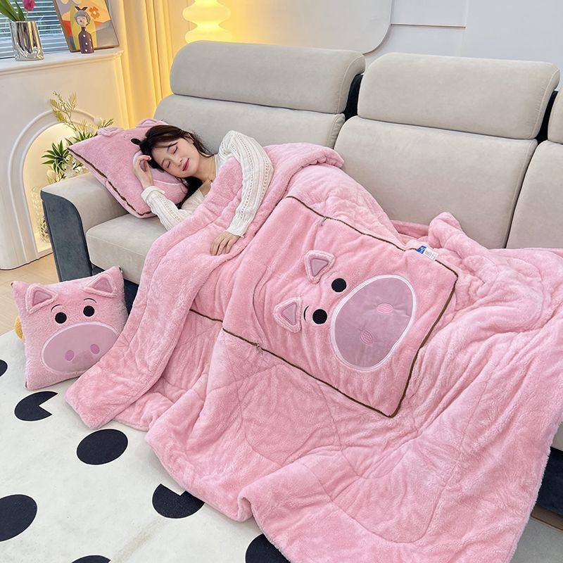 抱枕被子两用午休加厚汽车u折叠车用枕头办公室午睡毯子二合一靠,居家布艺,抱枕被,淘宝优惠券,粉丝福利购,淘宝优惠卷