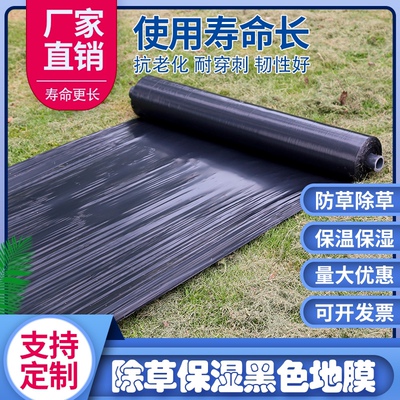 农用银黑双色地膜加厚防草虫保温湿覆盖养护塑料R大棚种植全新薄
