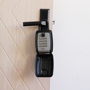 按键密码锁盒子户外防水防盗工地酒店民宿房卡R密码钥匙盒全金属