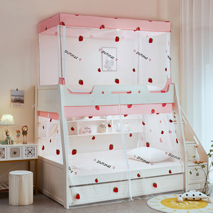 子母床蚊帐1.2上下铺梯形1.5高低床双层儿童M床2021家用新款 上下
