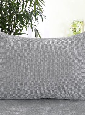 棉麻纯灰色c抱枕套客厅沙发靠垫套靠背套55/65/75/85/60/80不含芯