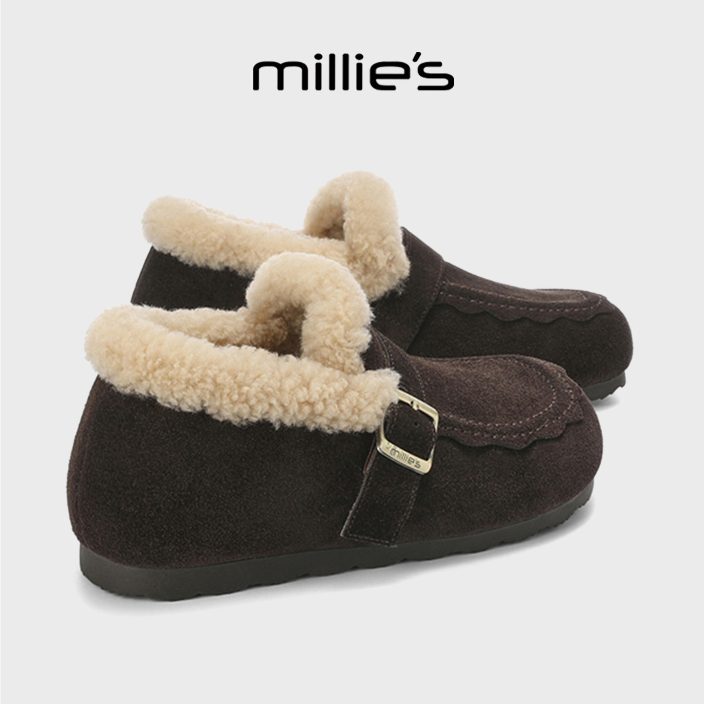 millies妙丽加绒保暖棉鞋