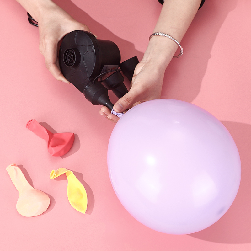 速发小型电便吹气筒打气球神器充气泵工具动携式自动打气机家用充