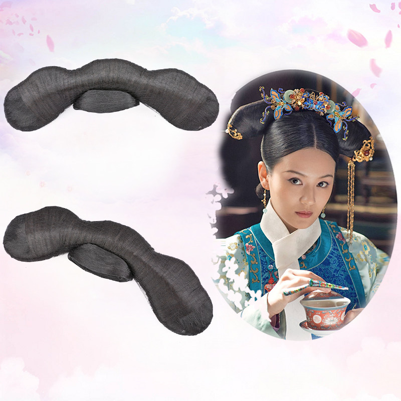 速发 风清朝旗头造假发影视 如懿传皇后贵妃格格影楼古型高温丝