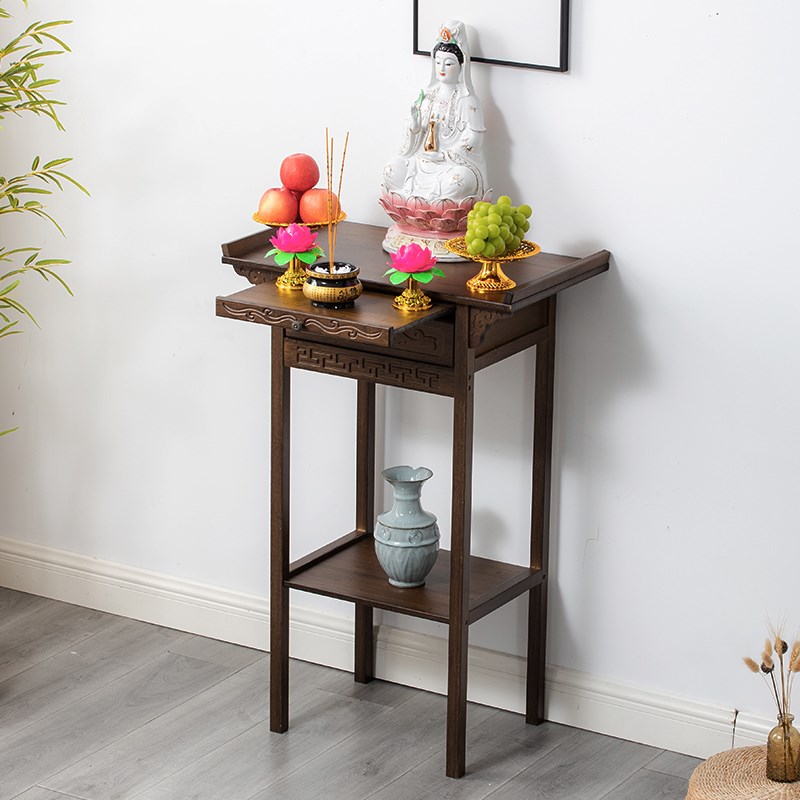 速发实木贡桌佛台家用佛龛经济型观案香音财神供奉桌供台佛台中式