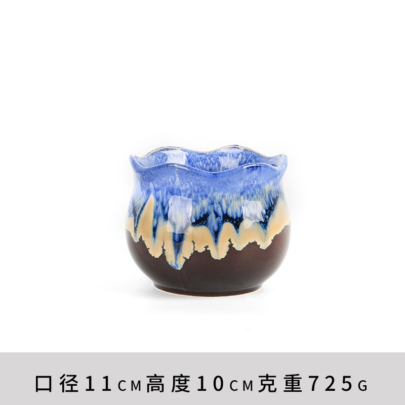 速发多肉植物陶瓷粗陶盆栽透气大号简约小清新摆件花盆复古