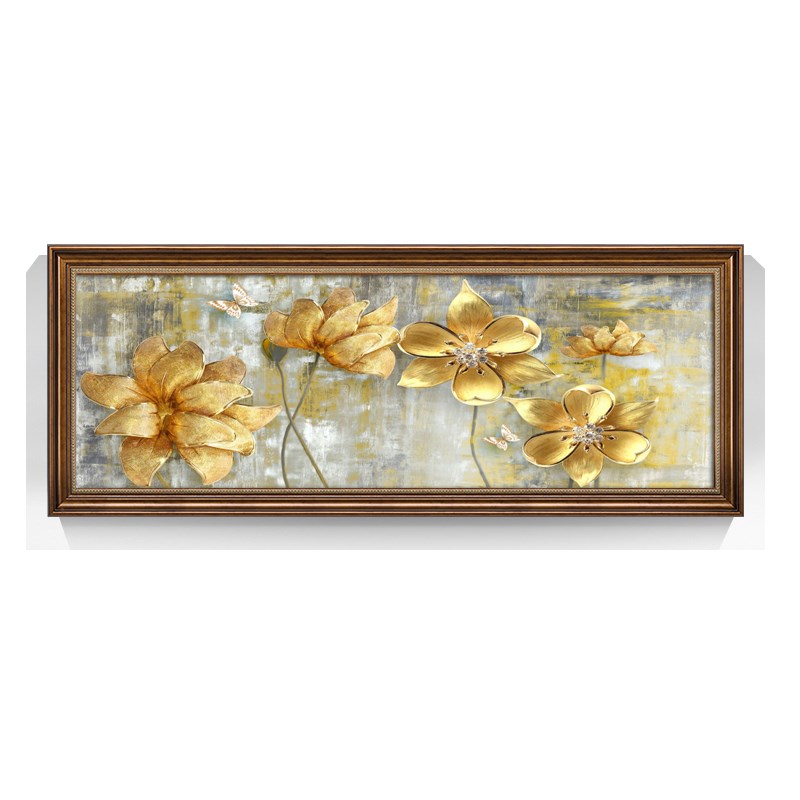 速发卧室床头装饰画美式挂画主卧画房间壁画客厅油画欧式横版麋鹿图片