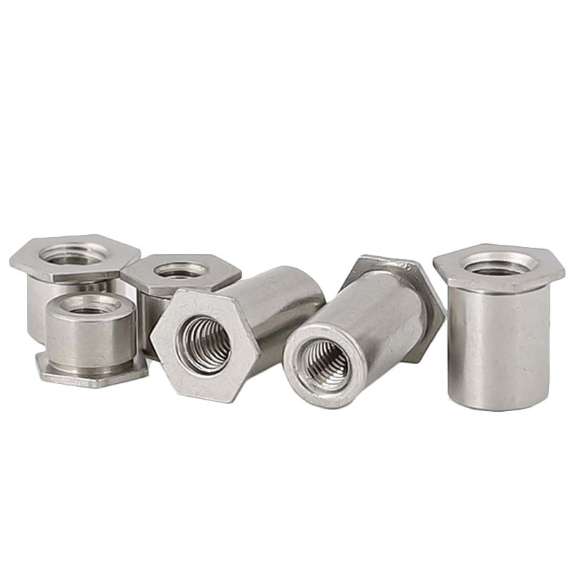 416高强不锈铁 压铆螺柱通孔螺母柱SO4-M3 3.5M3*x4x5x6x7x8x10MM