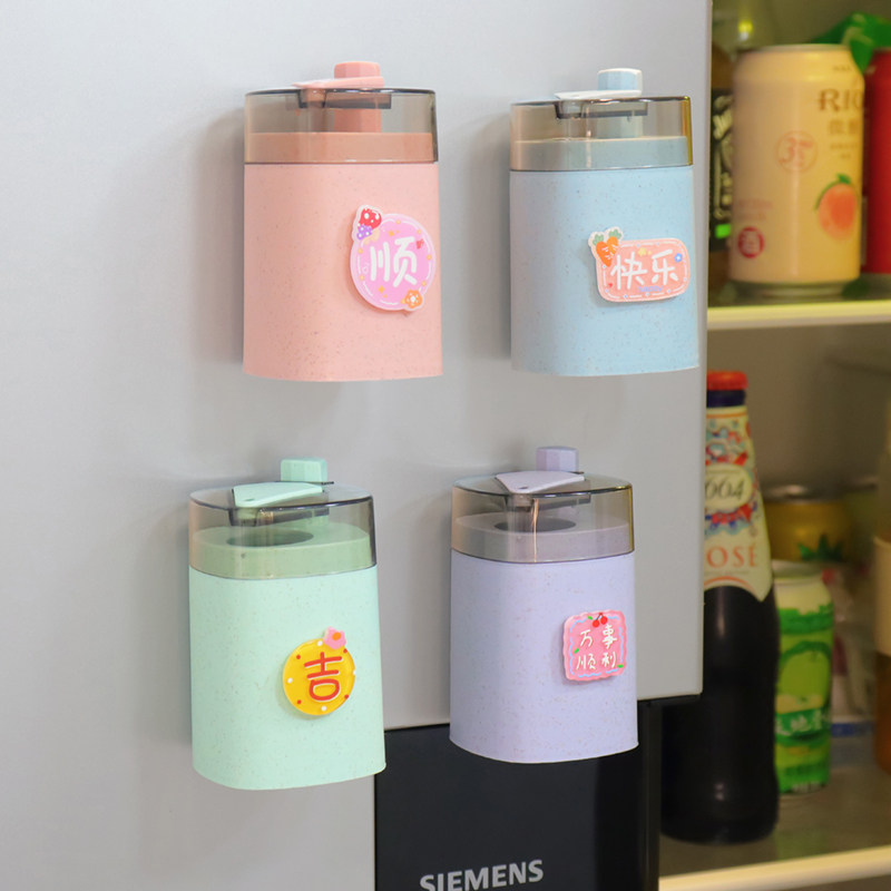 创意发财暴富文字牙签筒冰箱贴家用装饰磁铁牙签罐可携式牙签盒磁,家居饰品,冰箱贴,淘宝优惠券,粉丝福利购,淘宝优惠卷