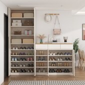 实木新款 柜家用门口玄关柜一体靠墙收纳储物柜大容量家用可定制 鞋