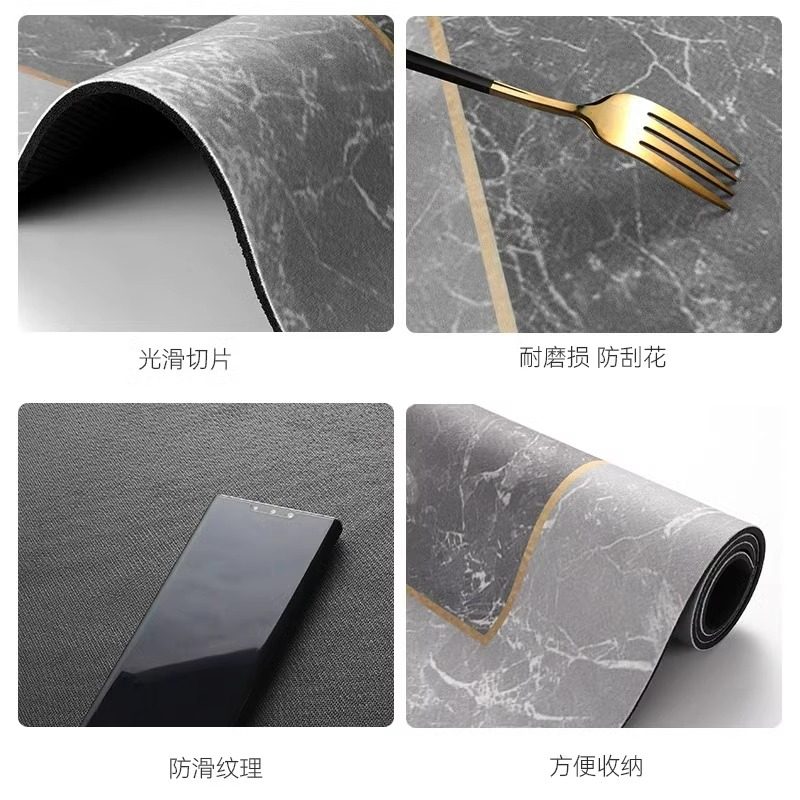 厨房地垫2023新款家用防油防摔专用地毯可擦免洗耐脏可定制垫子