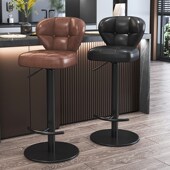 高脚凳升降旋转小圆凳靠背椅子旋转前台收银椅酒吧椅美容院圆凳子