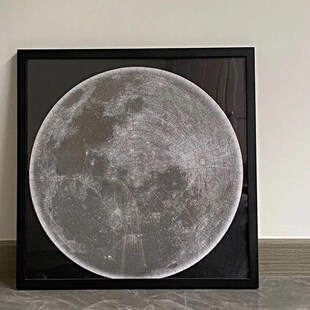 正方形500片草间弥生圣诞冬灯框百寿图蝴蝶教堂相框月球拼图相框