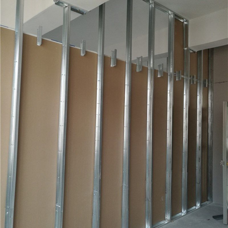 石膏板隔墙吊顶轻钢龙骨隔断家装办公室厂房造型灯槽包工料图片