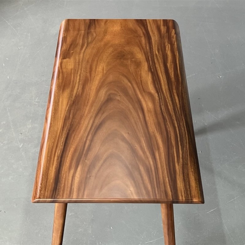 南美胡桃木简约茶桌实木书桌原木阳台小茶桌家用大板桌新中式餐桌