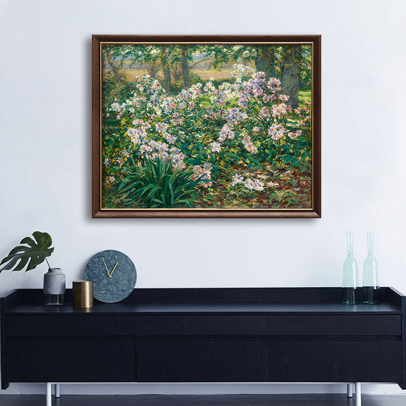 客厅装饰画欧式风景花卉书房卧室壁画玄关小众复古油画风格挂画图片