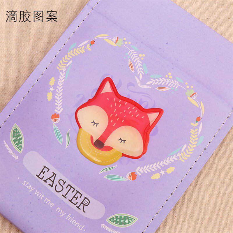 折叠台式化妆镜 清新简约宿舍台镜 创意纸皮可爱公主梳妆镜子大号